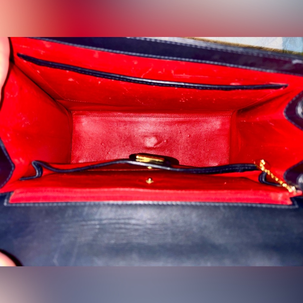 Gucci (w. COA) Calfskin Lady Lock Top Handle Satchel - Picture 12 of 16